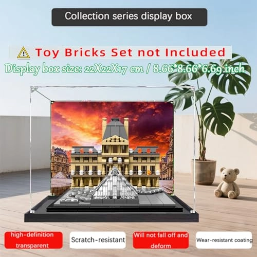 LEGO Architecture Louvre Acrylic Display Case