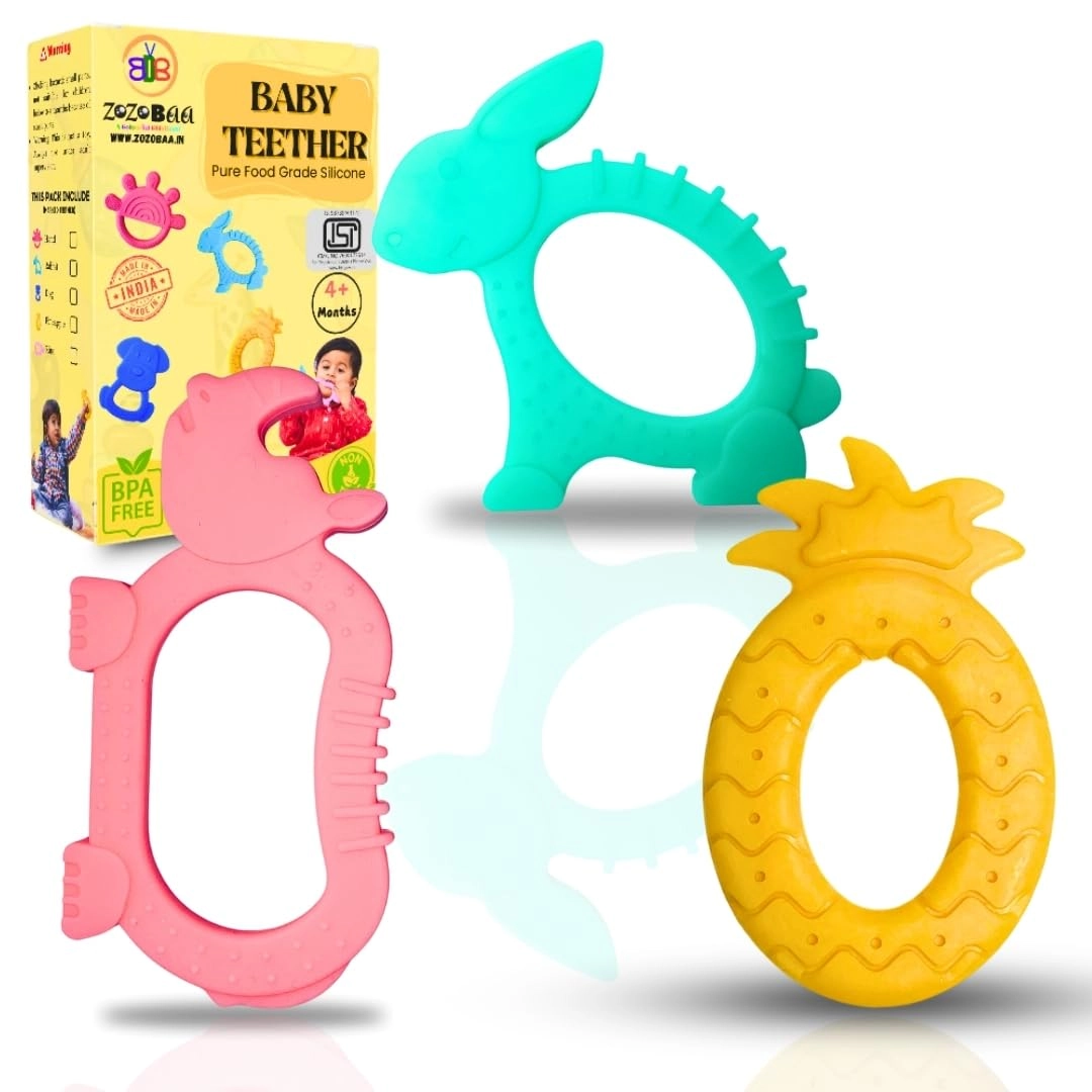 ZoZoBaa, ZoZoBaa, Seventh Sky Store, Sonagiri Bhopal, 462022, contact@seventhskystore.com, Insta @Zozobaa_Kids, @seventhskystore +919406832203 Giraffe Teether - Silicone