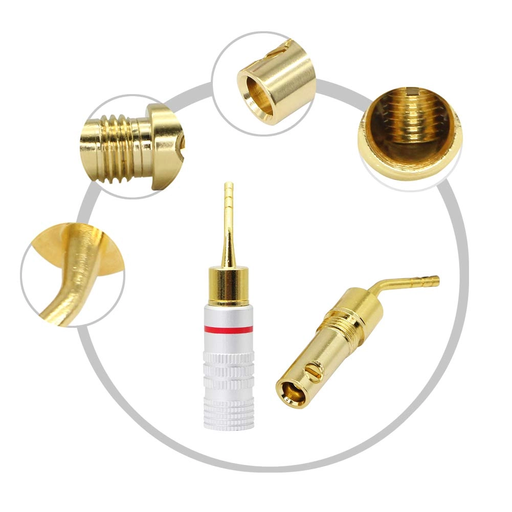 Banana Plug - Gold Plated 2mm Screw Type