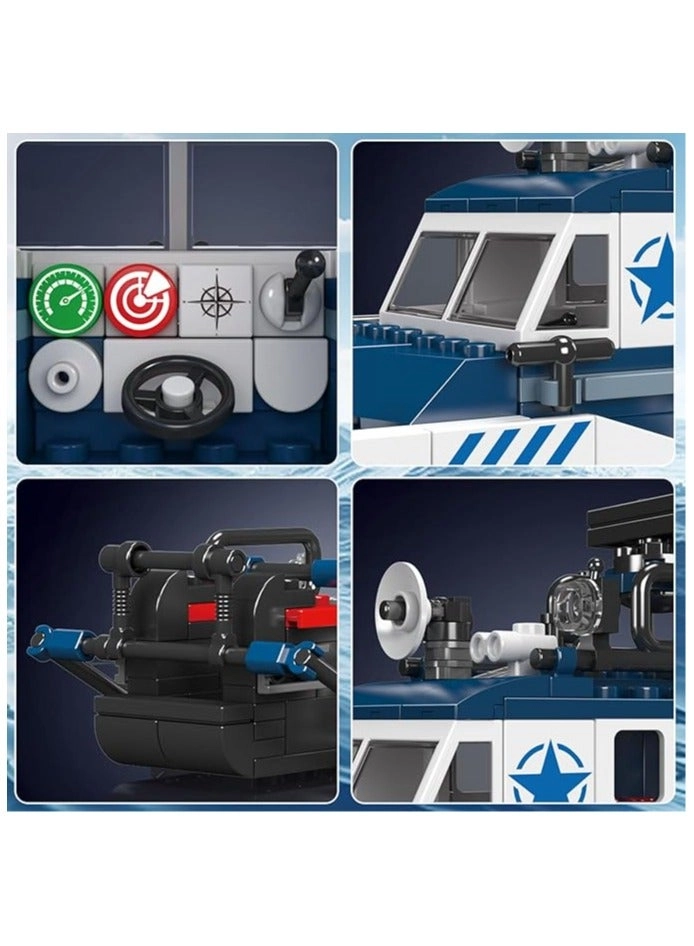 10084 Sea Rescue Boat Kit - Police