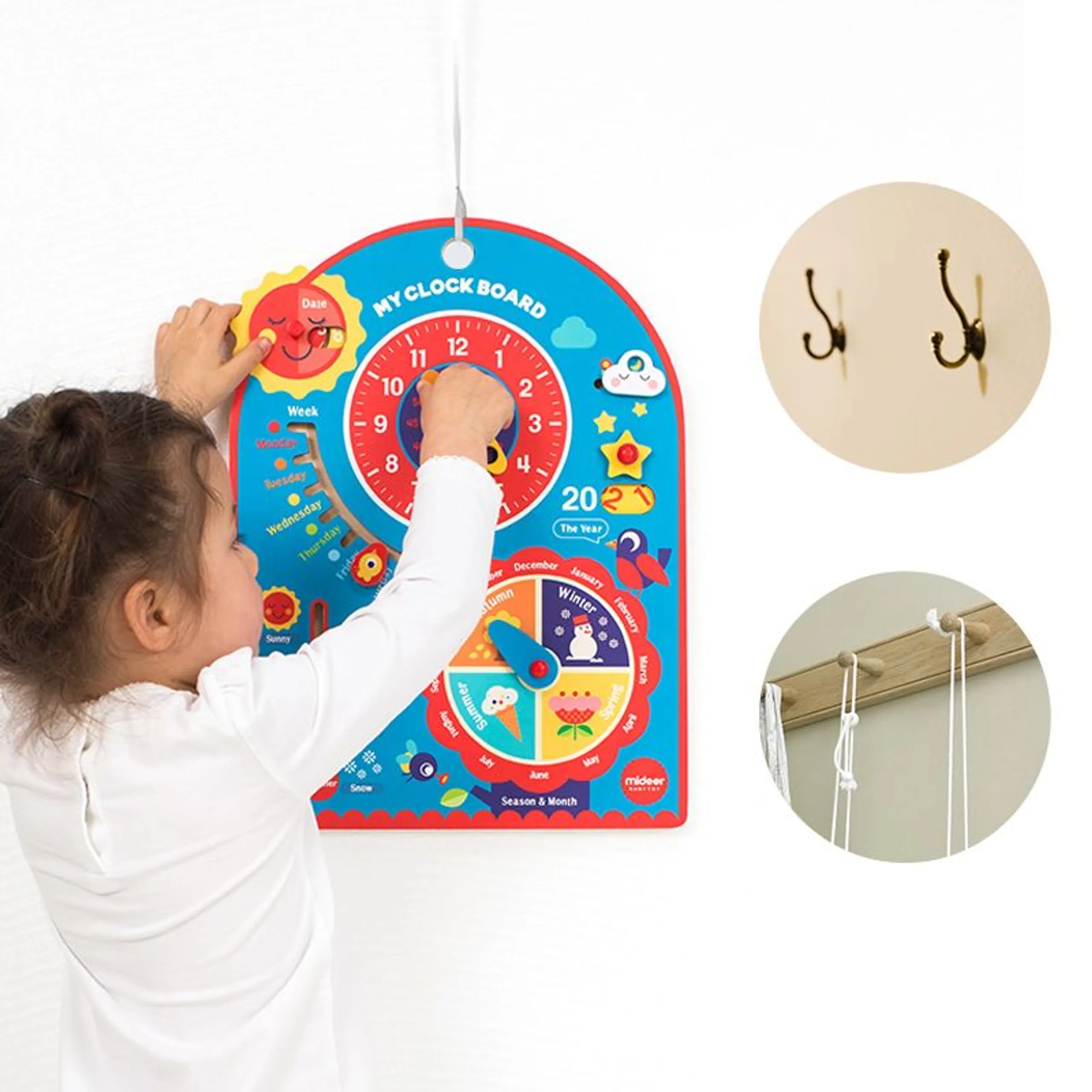 Clock Board - 3 + 1 pieces
