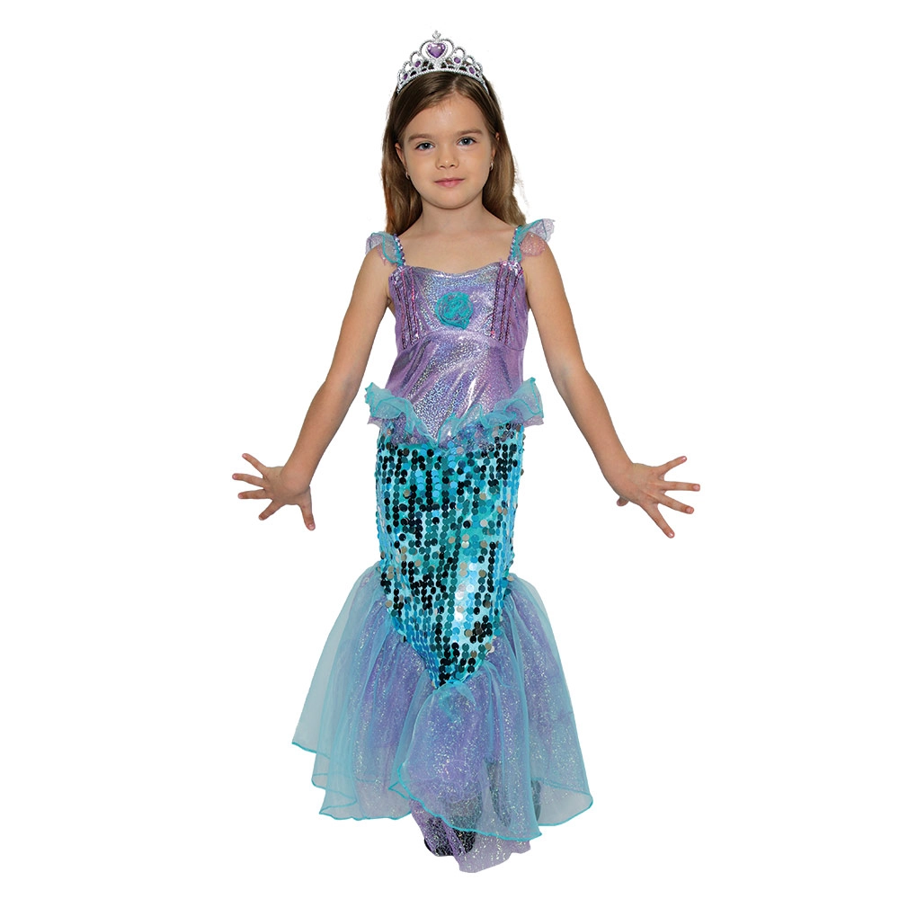 MAD TOYS Mermaid Princess Fancy Dress - Suitable for 3 to 6  years 4 Years