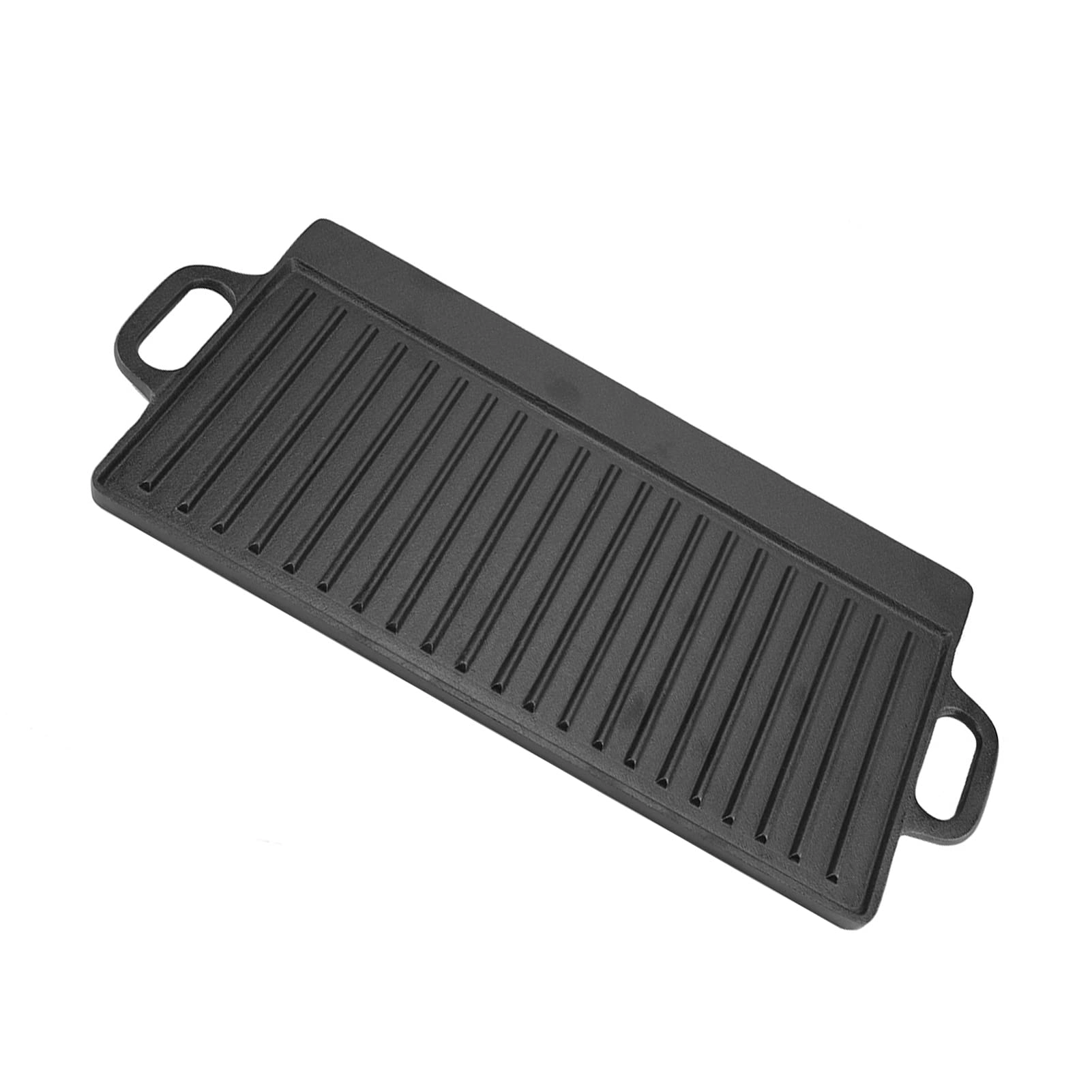GOTOTOP Cast Iron Griddle Pan - 19.9*9.3*0.6in Pre-seasoned