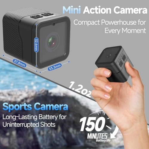 Mini Action Camera - 64GB 1080P 30FPS