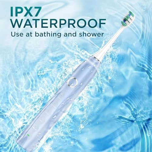 Electric Toothbrush - 8 Count Cherry Pink 120 Days Battery Life