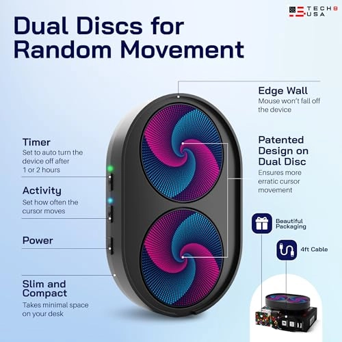 Dual Disc Mouse Mover - USB