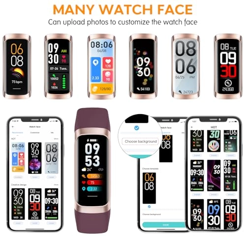 Fitness Activity Tracker - IP67 Blood Pressure Monitor Heart Rate Monitor