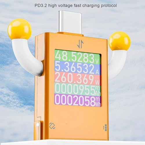USB C Tester - 0-12A Orange