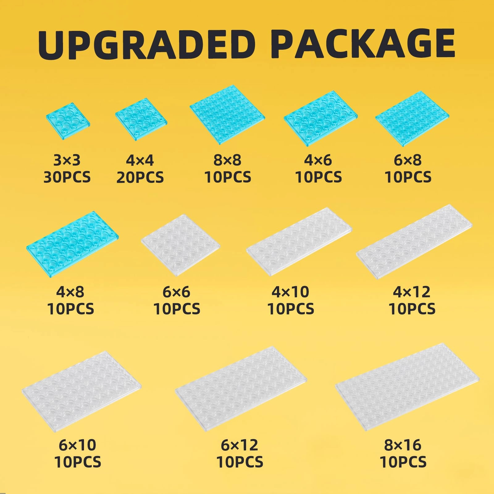 Small Building Plates - Small Flat Baseplates 150 pcs