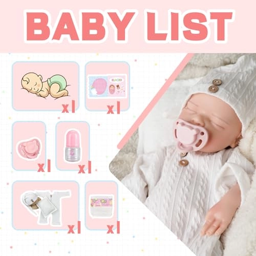 Reborn Baby Doll - 11.8in Silicone Boy Ages 3+