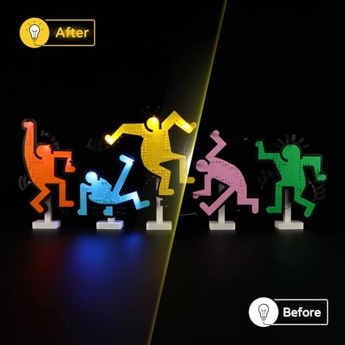 LED Light Kit for LEGO 31216 Art Keith Haring - Dancing Figures Model