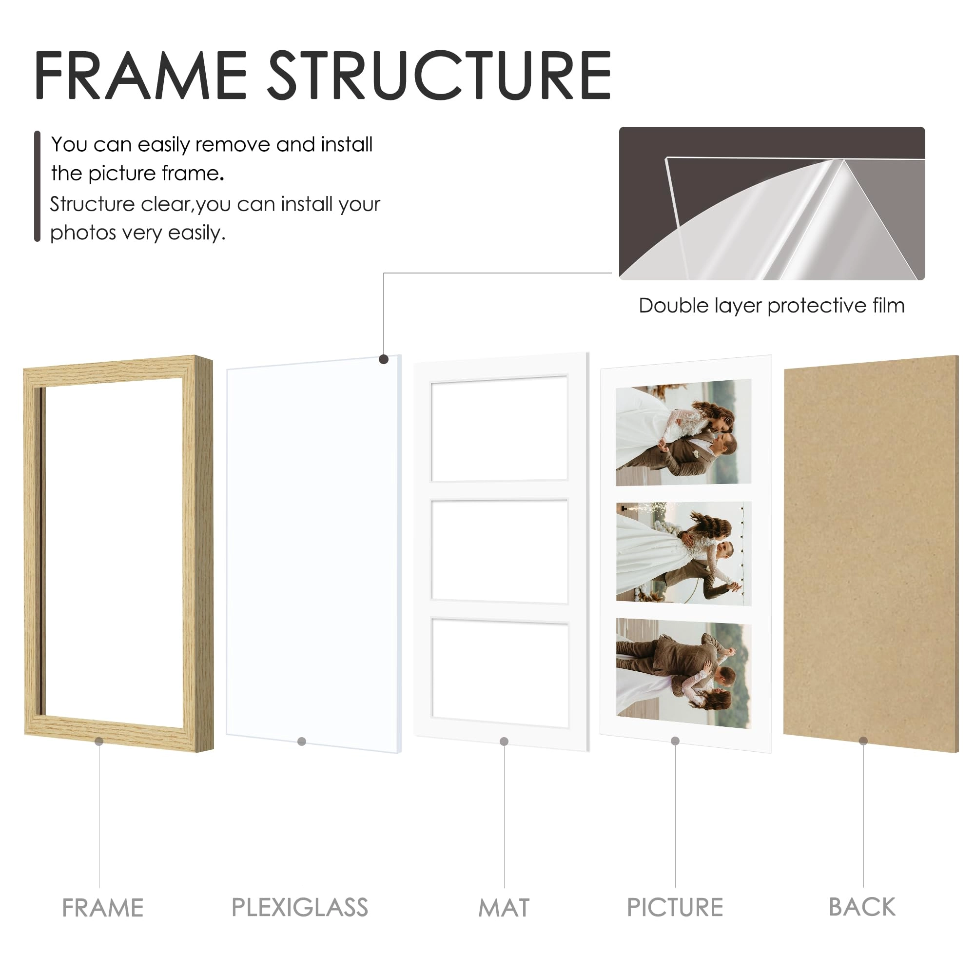 Collage Picture Frame - 8x14 3
