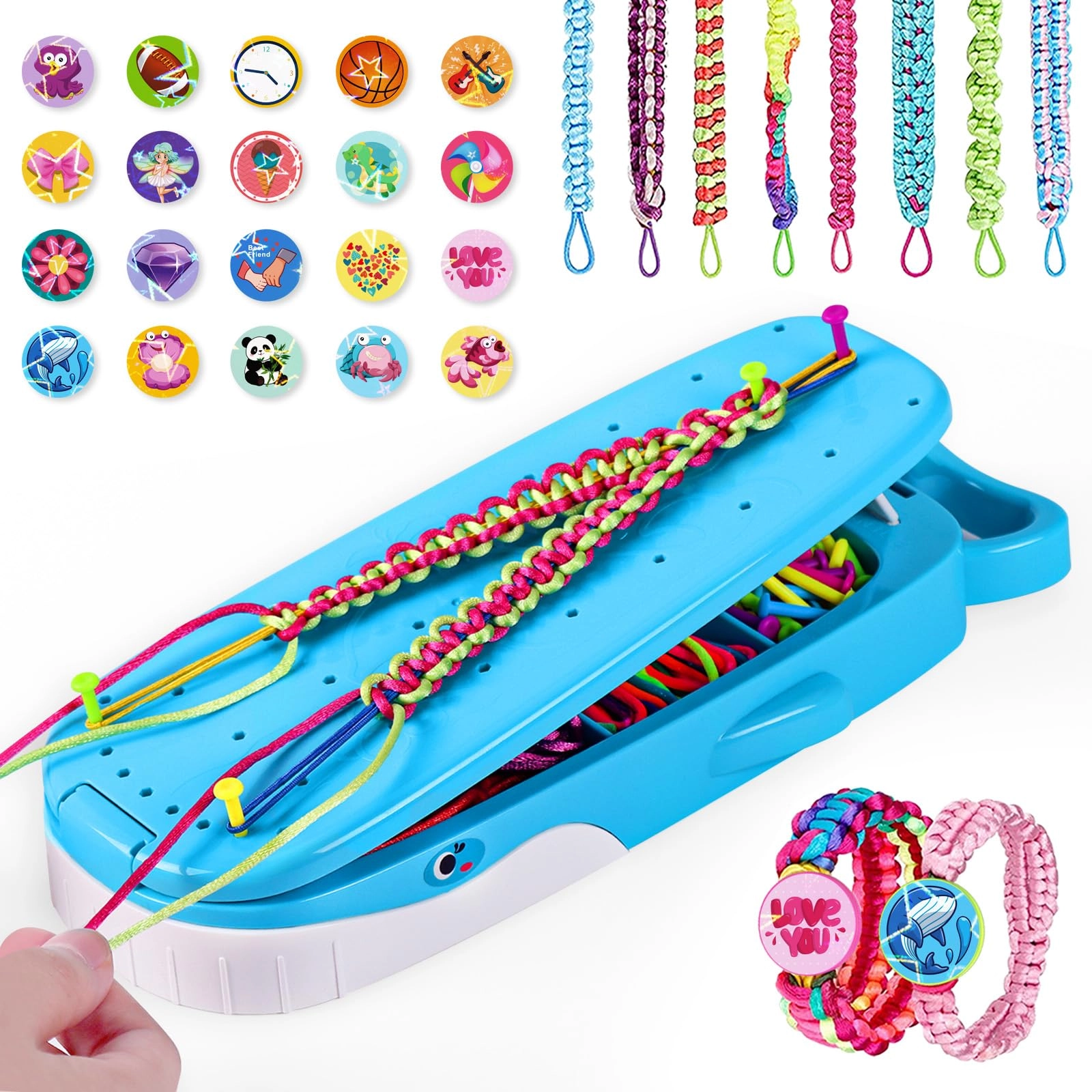 Shantou Tango Tech. Co., Ltd. WBB-01 - Bracelet Making Kit Whale Shaped Blue