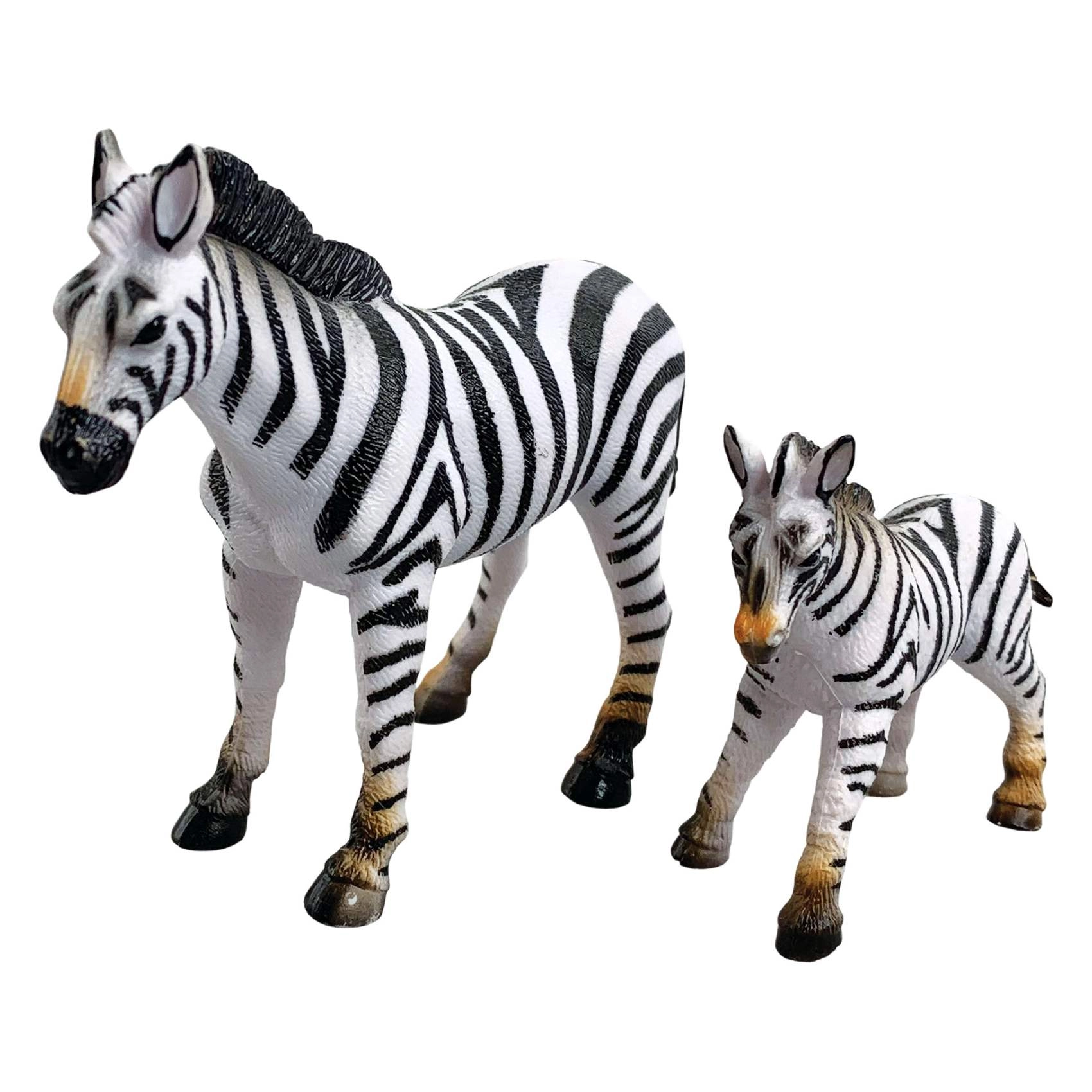 Carrefour Animal Planet Wild Animals Zebra - 3 Years+ 2 PCS