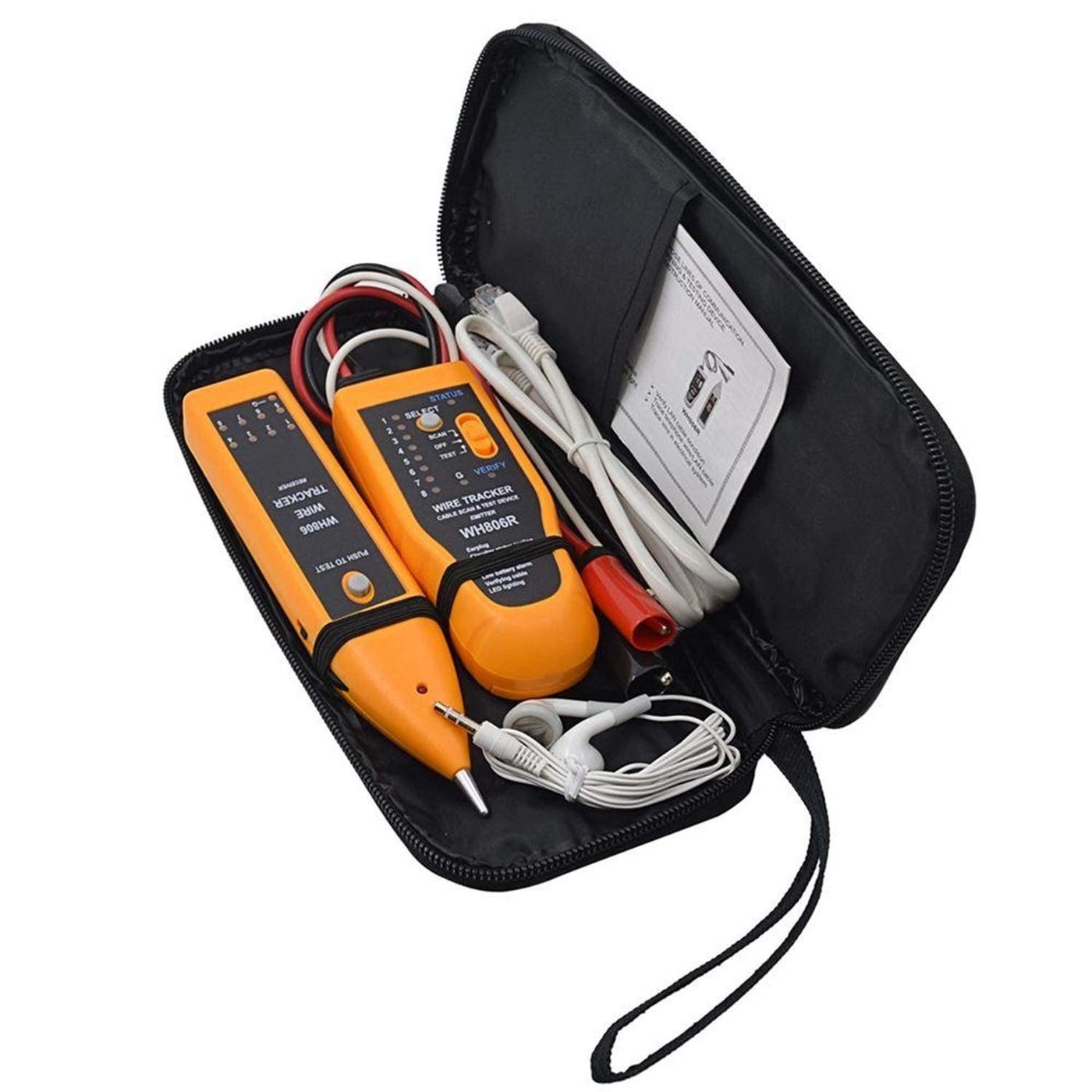 RJ45 Network Cable Tester - RJ45 RJ11 Cat5 Cat5e Cat6 Cat7 continuity open shorted crossed