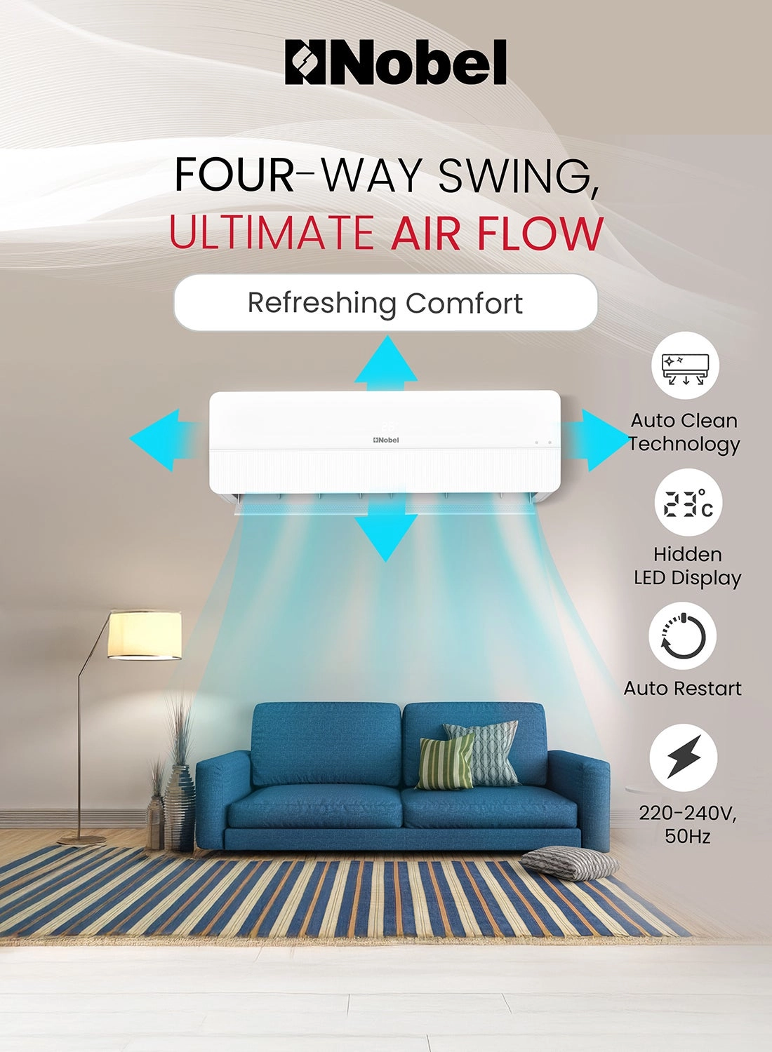 NSAC18VTL - 18000BTU R410 Inverter