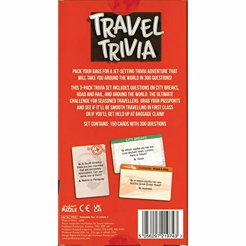 Travel Trivia - English Ages 12+