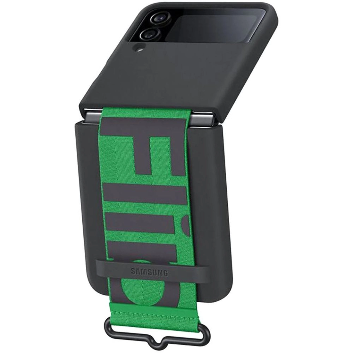 Cover with Strap Back Case for Samsung Flip 4