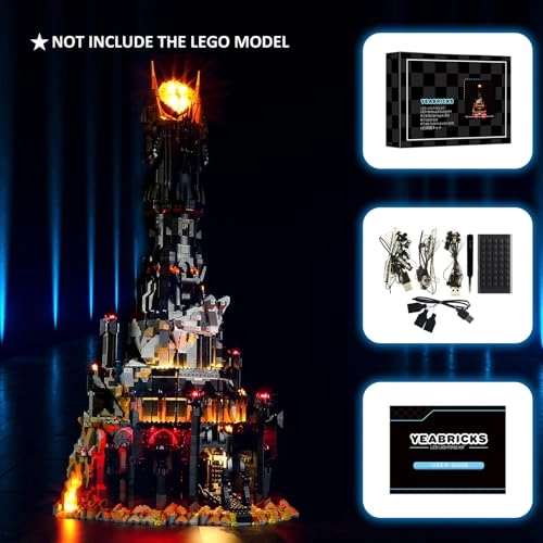 LED Light for LEGO-10333 Icons Barad-dûr - Plastic