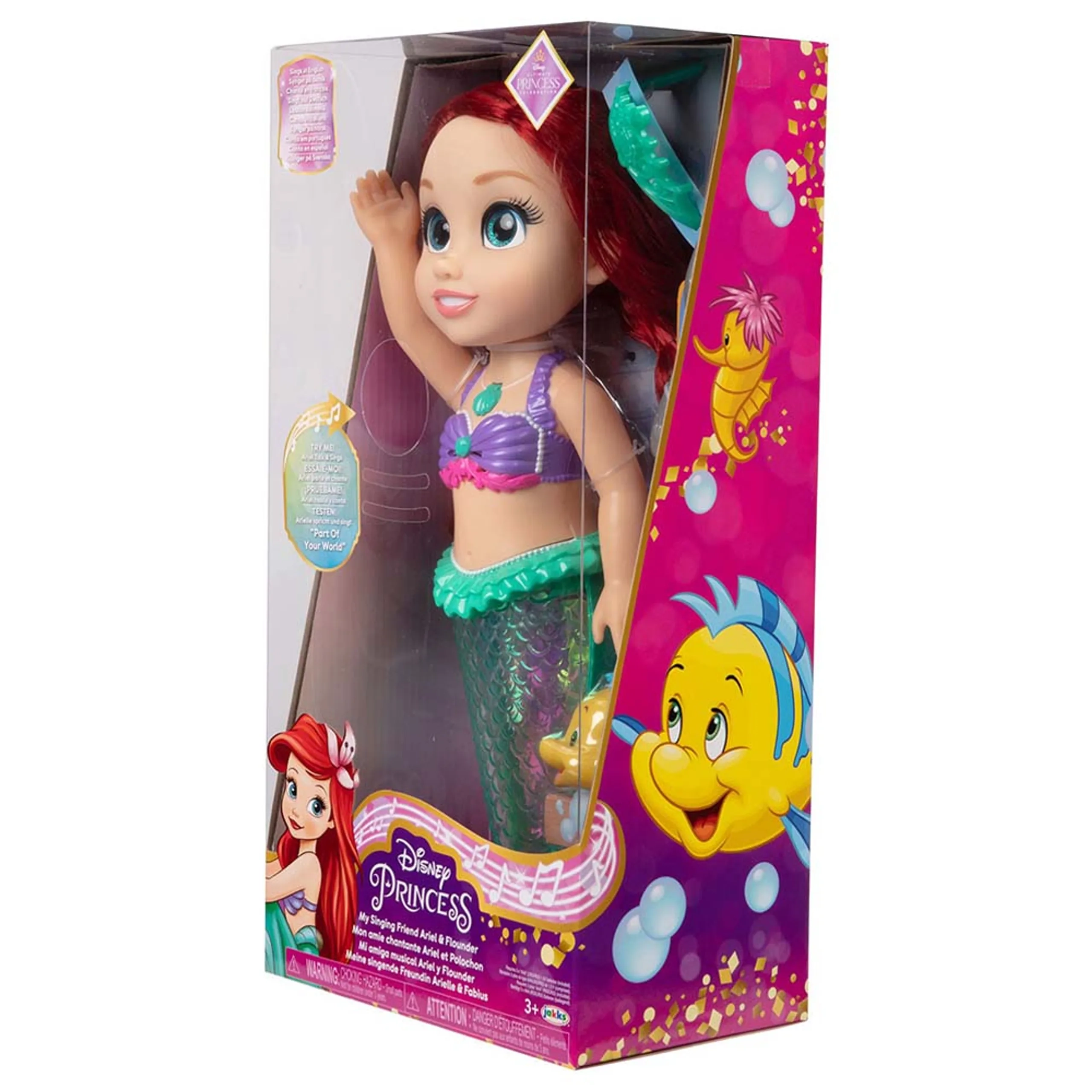 Ariel Doll - Sing & Sparkle Multicoloured
