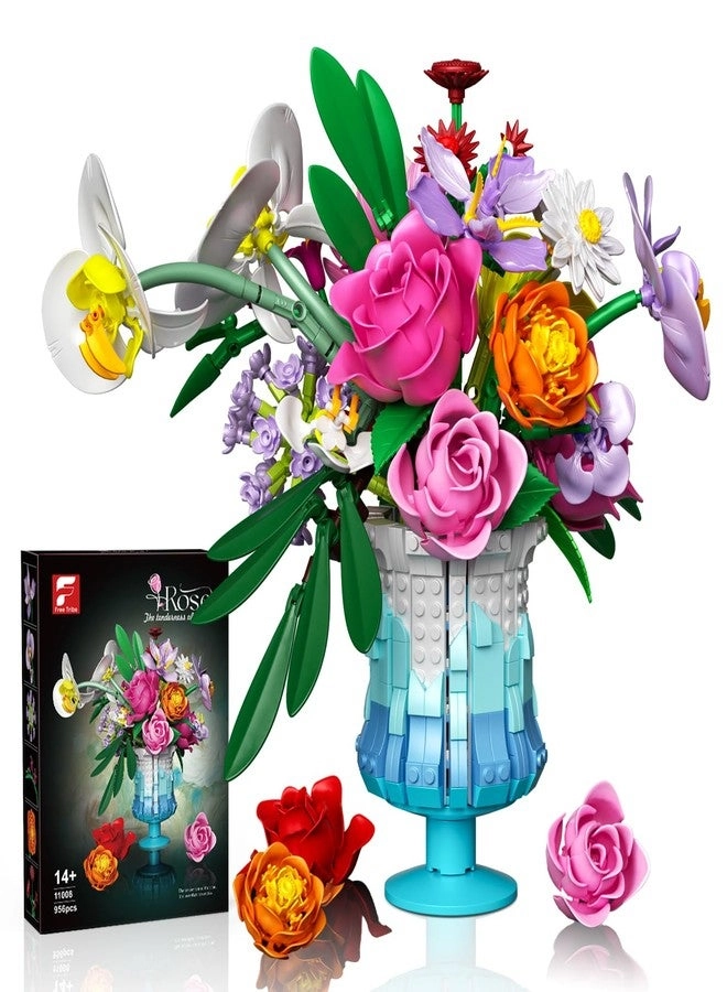 Gohero Building Blocks Set - Artificial Flower Bouquet 956 pcs
