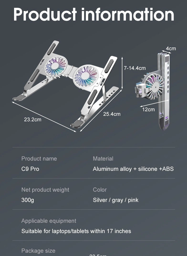 Laptop Cooling Table - Double fans