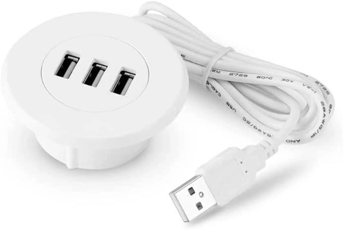 Divine Plus Trading LLC Grommet Hole USB 2.0 3 Ports HUB