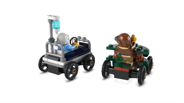 City Aeroplane + City Hospital Bed Race Car (60459)