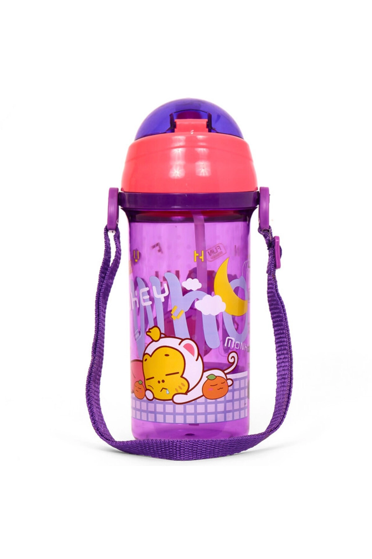 Kids Water Bottle - One Touch Button 600 ml