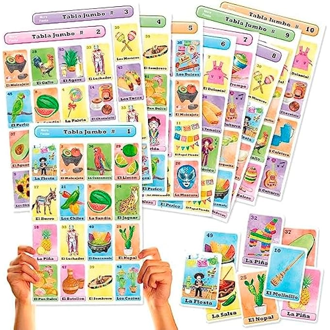 More Fiesta Loteria - Jumbo 10 Boards (Spanish)
