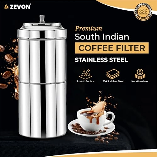 Filter Coffee Maker - 200 Milliliters Stainless Steel Permanent Filter