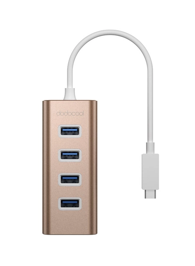 dodocool USB Hub - 4-Port Rose Gold/White