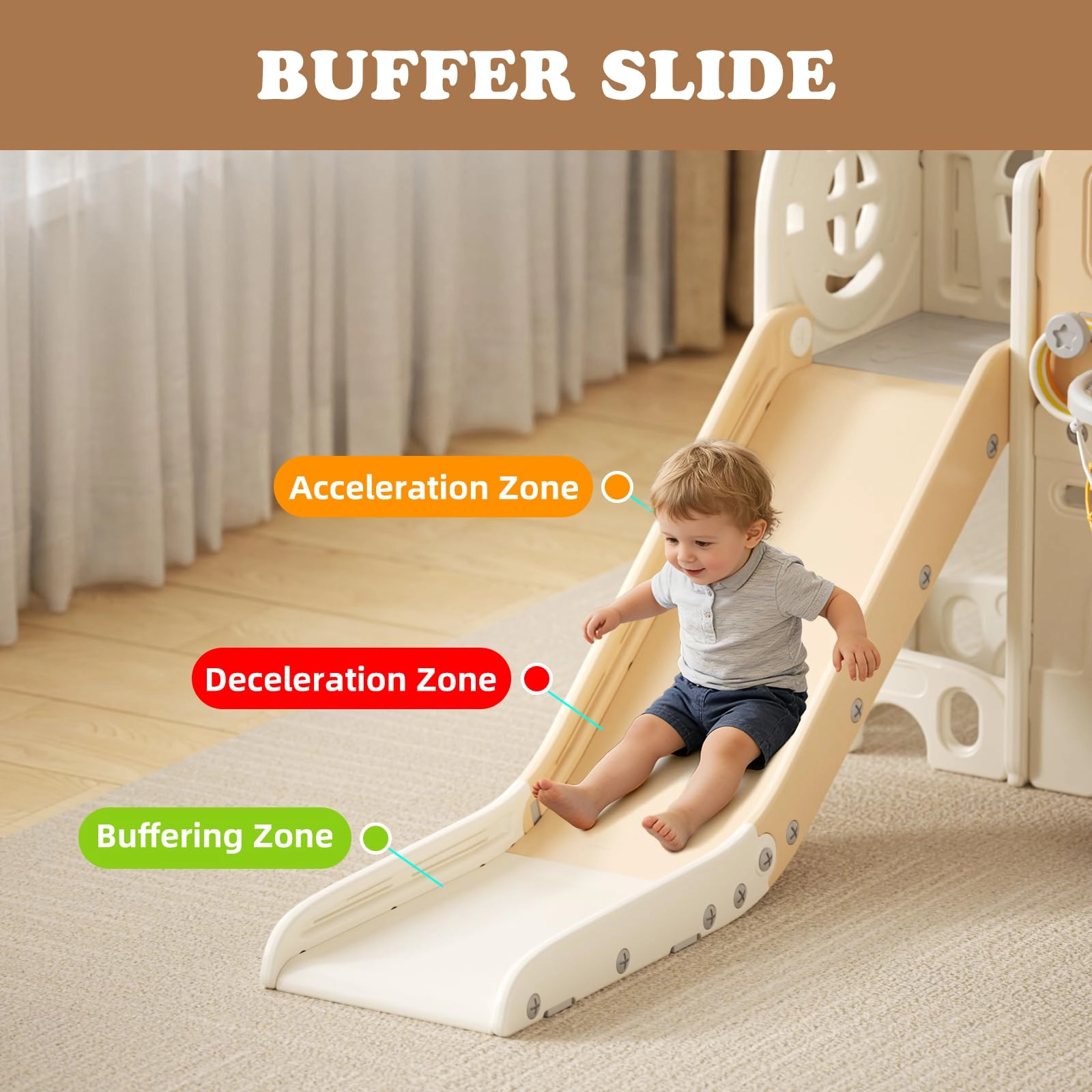 8 in 1 Toddler Slide Set - Blue Gley 60.2"L x 73.2"W x 43.7"H