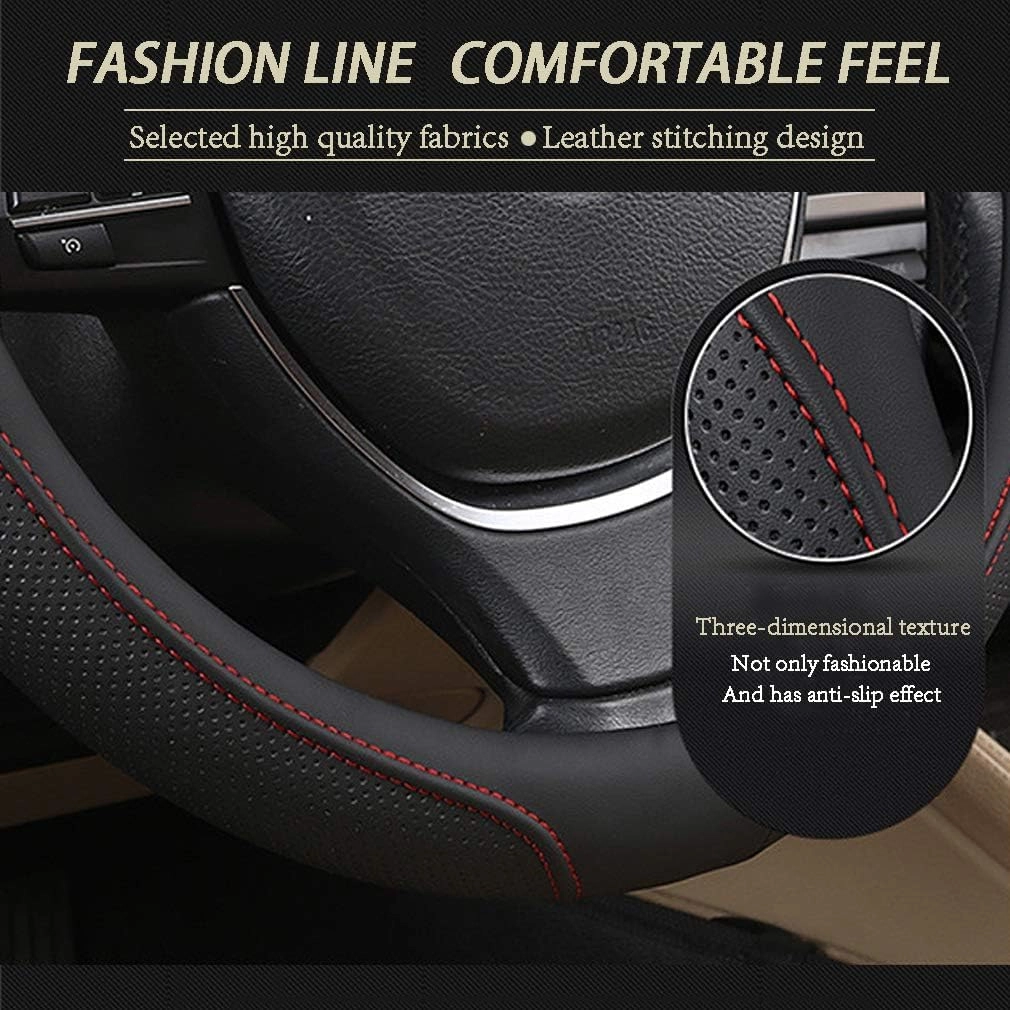 Leather Car Steering Wheel Covers