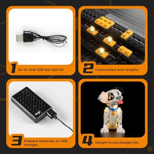 Light Set for LEGO Puppy 43269 101 Dalmatian