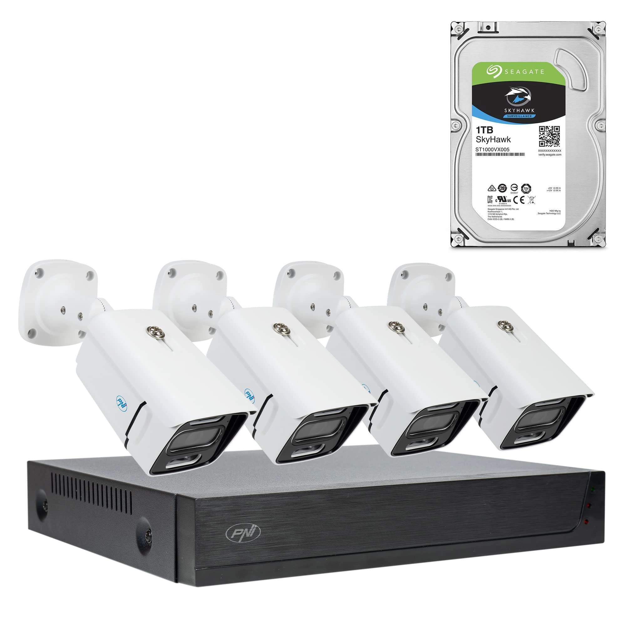 ONLINESHOP SRL IPMAX POE 3 - 4 cameras 9 channels 3MP