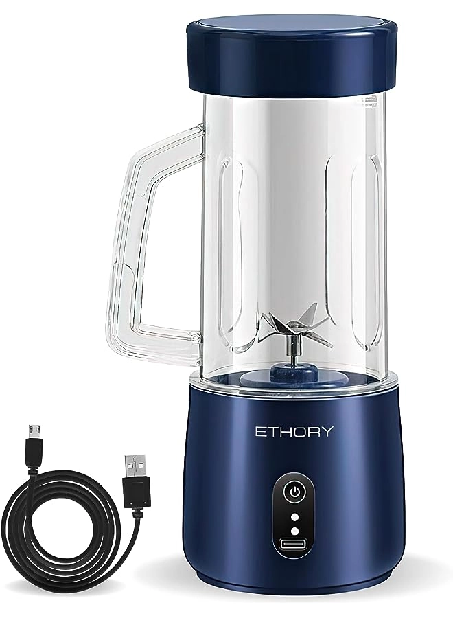 Mini Blender Cup - Rechargeable USB Charging Portable 6-Blade Stainless Steel