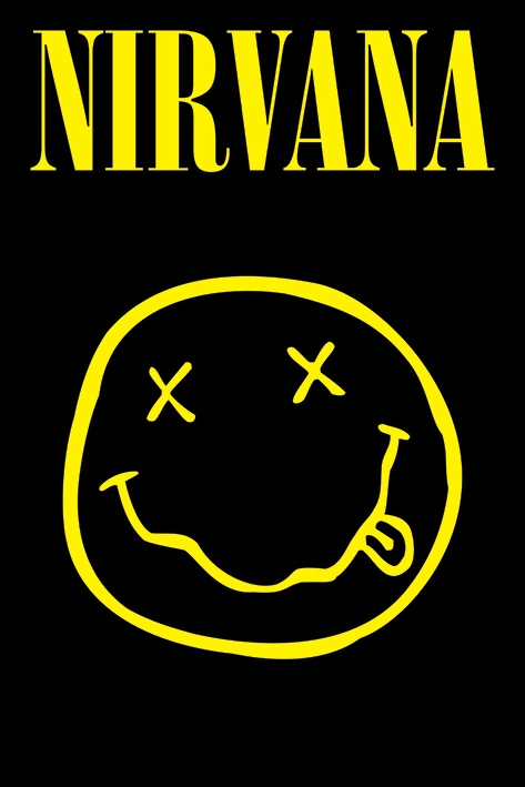 PYRAMID POSTERS Nirvana Smiley Maxi Poster - 150gsm gloss paper 61 x 91.5 cm