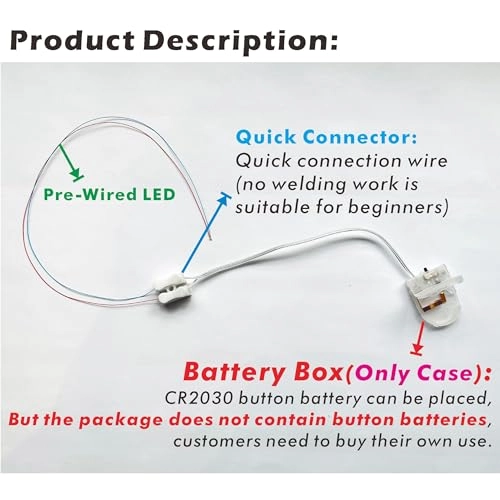 Pre-Wired Micro Blinking LED - 25PCS 0805