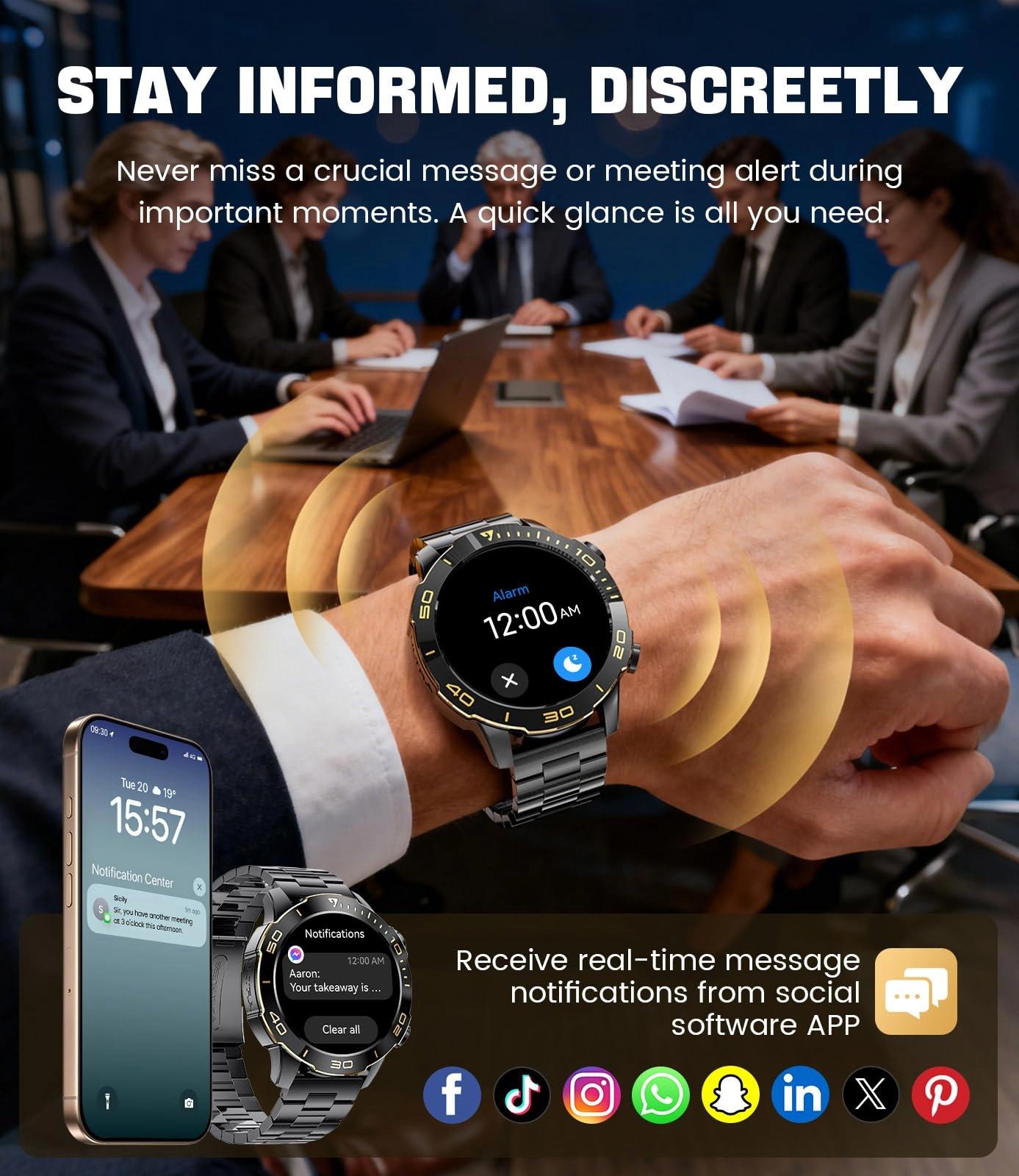 Smart Watch Metal