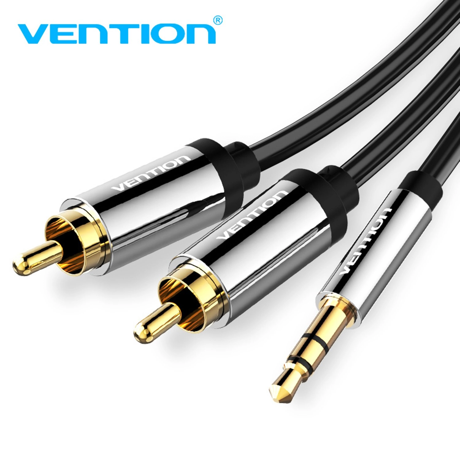 Vention 3.5mm Male to 2RCA Male Audio Cable - 10 m