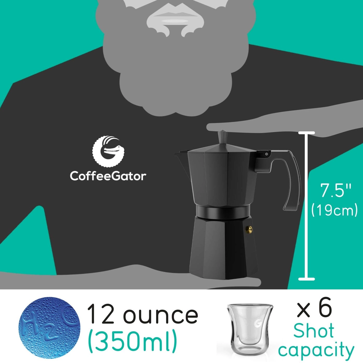 Moka Pot - 12 Oz 360ml