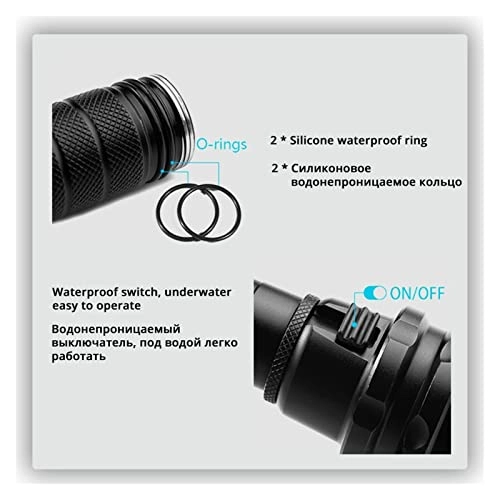 Diving Flashlight - T6 2600mAh IP68