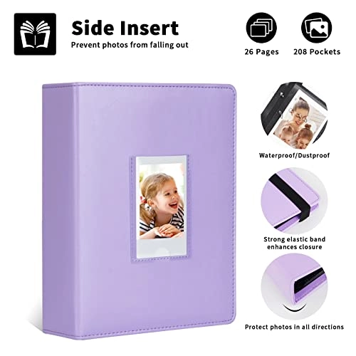 2x3" 288 Pockets Faux Leather Photo Album