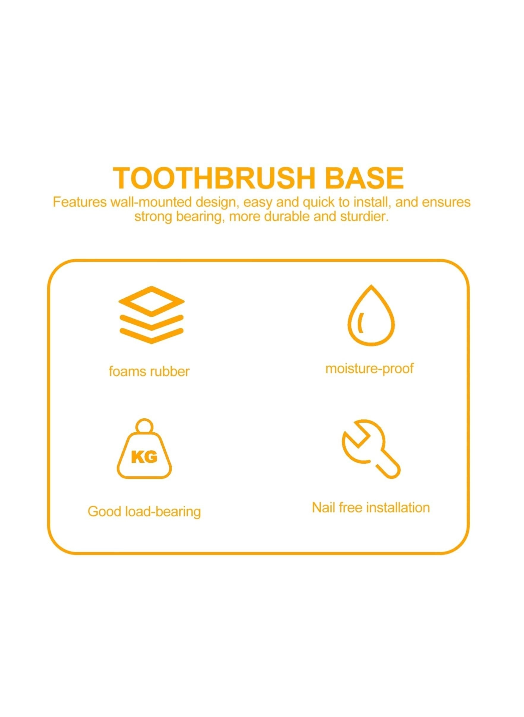 Toothbrush Holders - 2 Wall Mounted