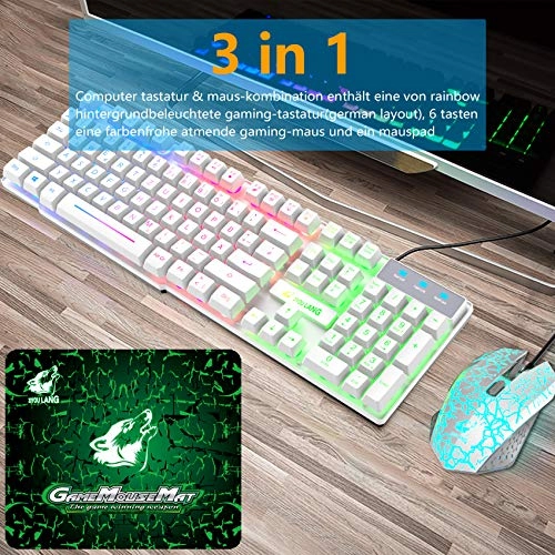 Gaming Keyboard and Mouse Set - DE Wired