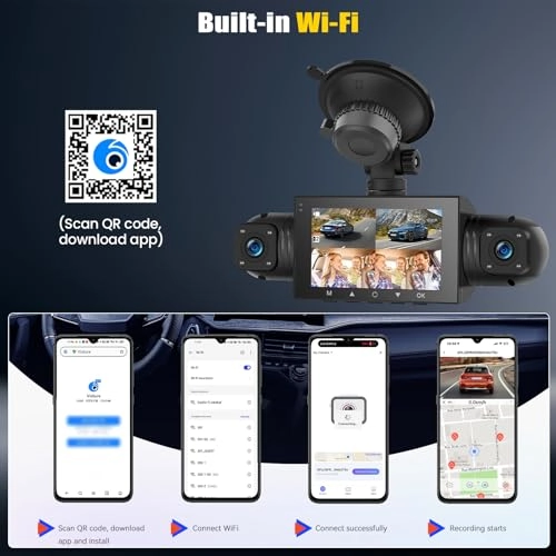 4 Channel 360° Car Dash Cam - 1080P