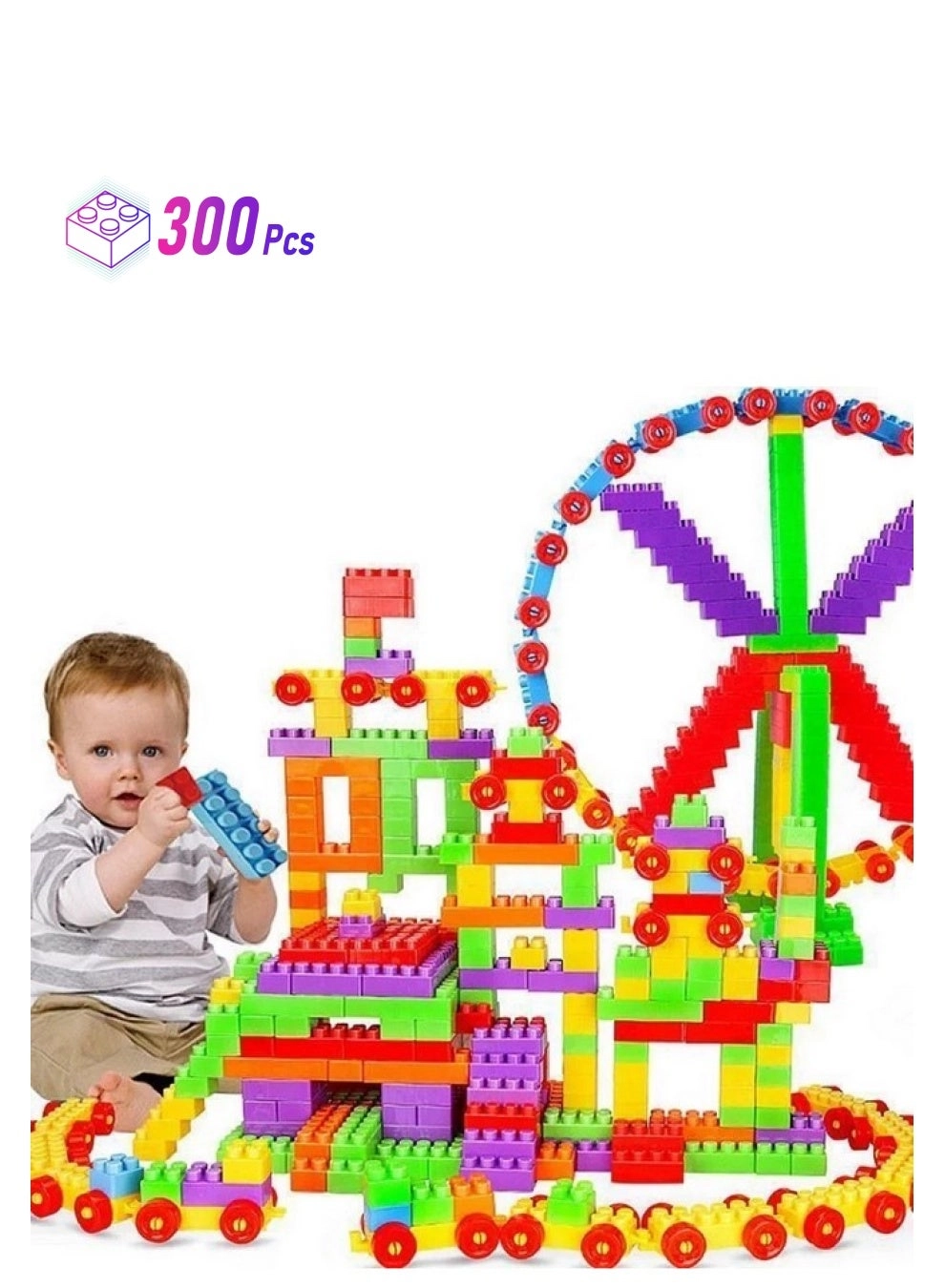 Ankirant Mini Size Building Blocks - Construction 300pcs