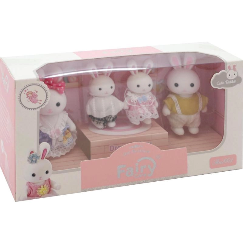 FAIRY CARE Cute Rabbit Family Set - 3 Years and Above Standard Items