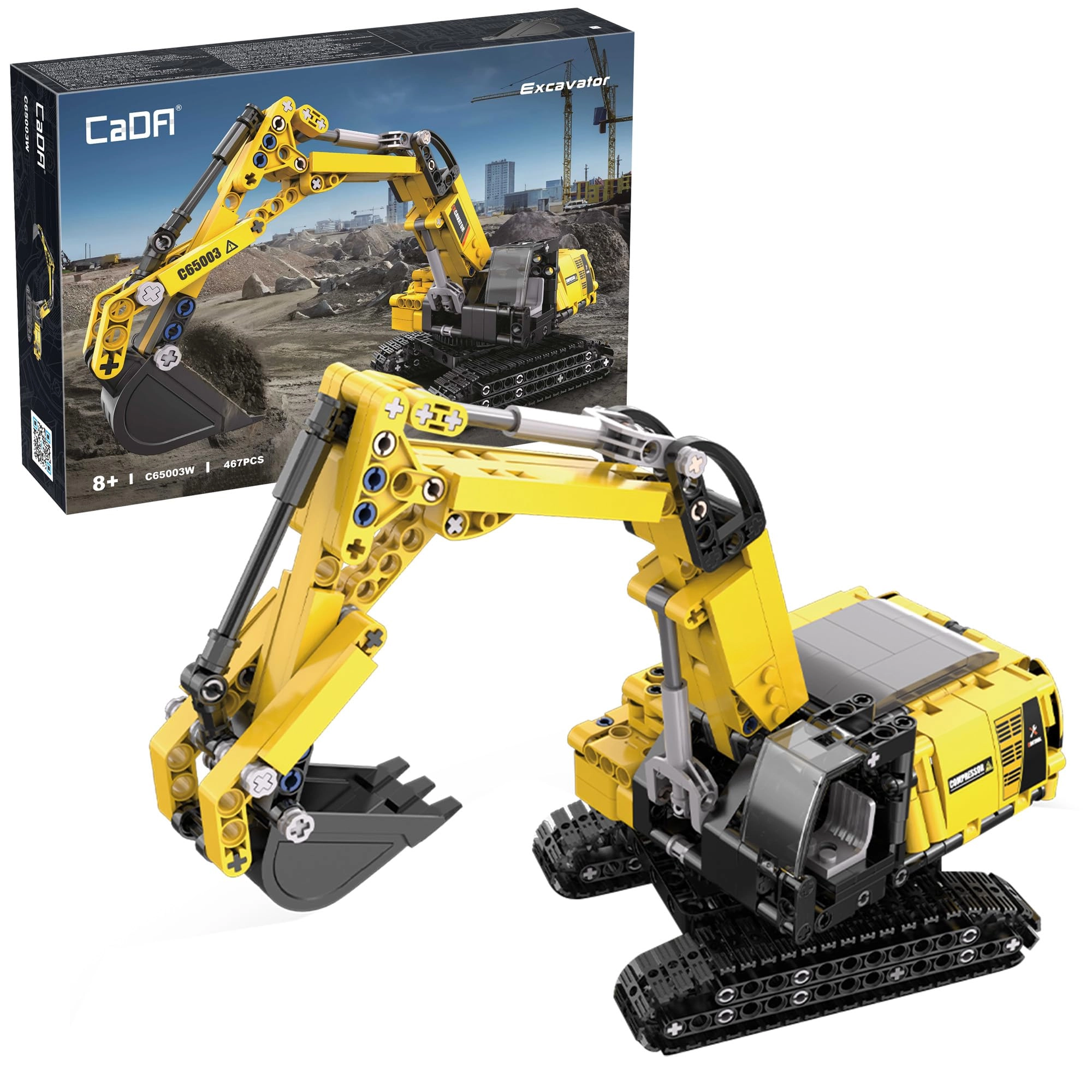 CaDA Excavator - 467pcs 1:20